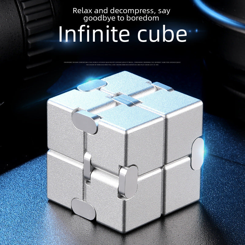 Infinite Cube 1000 Ways To Relieve Stress Adult Metal Alloy Block Finger Toy Cross-border
