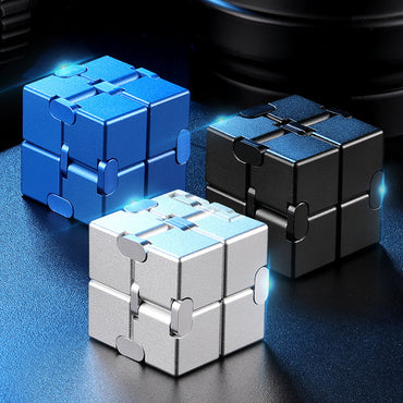 Infinite Cube 1000 Ways To Relieve Stress Adult Metal Alloy Block Finger Toy Cross-border