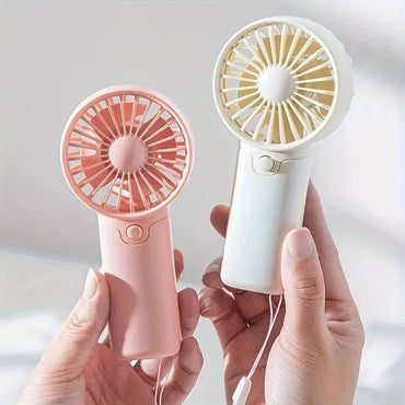 Protable Mini Fan Convenient Creative Small Fan Handheld Pocket Hand-held Fan Lightweight Adjustable Cute Small Fa