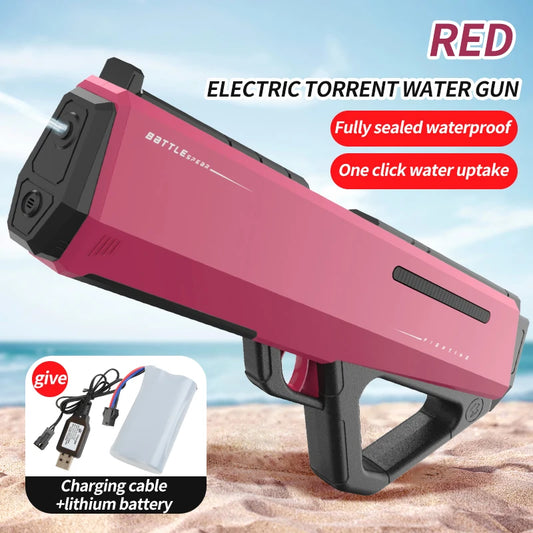 Automatic Water High Pressure Electric Water Gun Toys for Kids Summer Outdoor Pool Fight Games Children Water Toys Gift