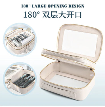New bag for business trips waterproof storage Large capacity portable double-layer transparent makeup bag