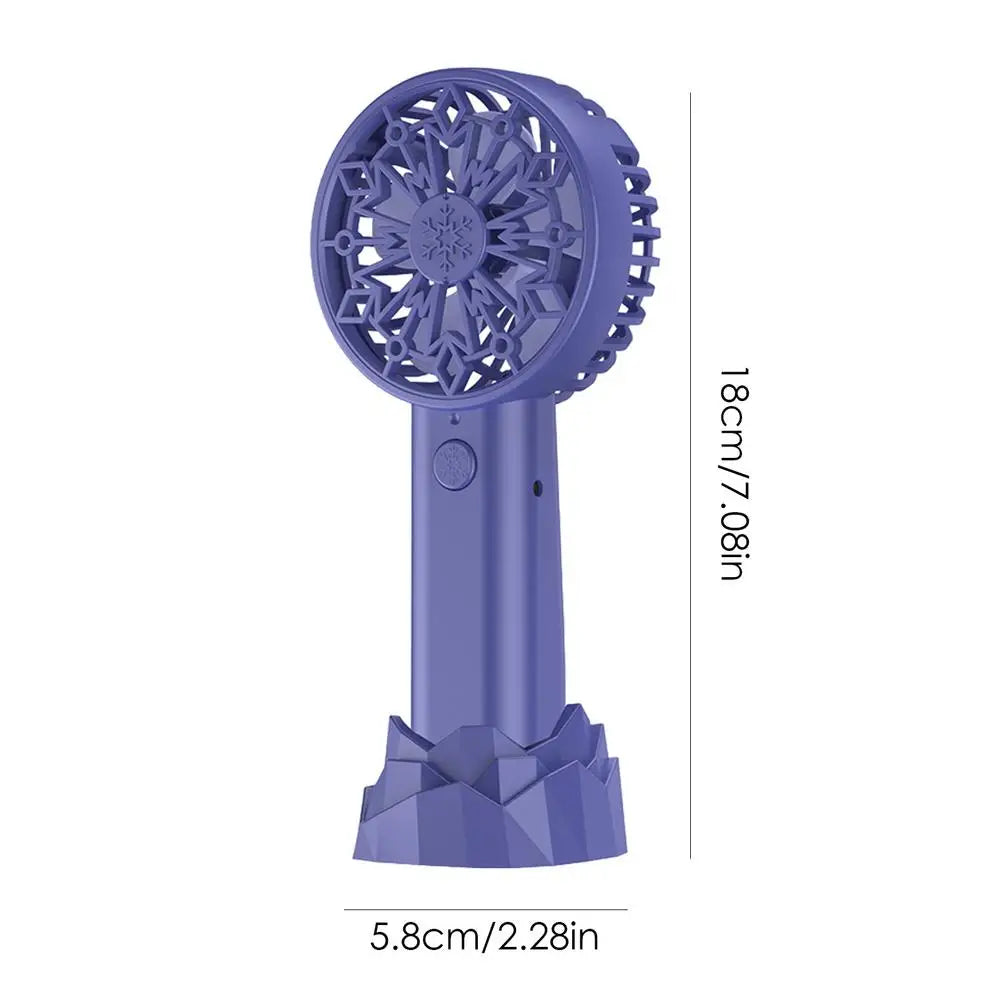 Handheld Mini Fan USB Rechargeable Small Pocket Fan USB Rechargeable Portable Hand Fan Personal Desk Fan Powerful Eyelash Fan