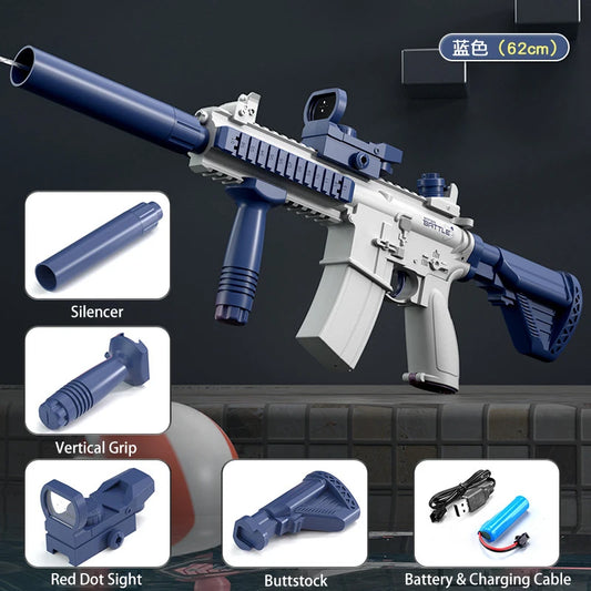 M416 Water Gun Fully Automatic Shooting Toy Summer M416 Water Gun Battle Beach Outdoor Entertainment Children's and Adult Toys