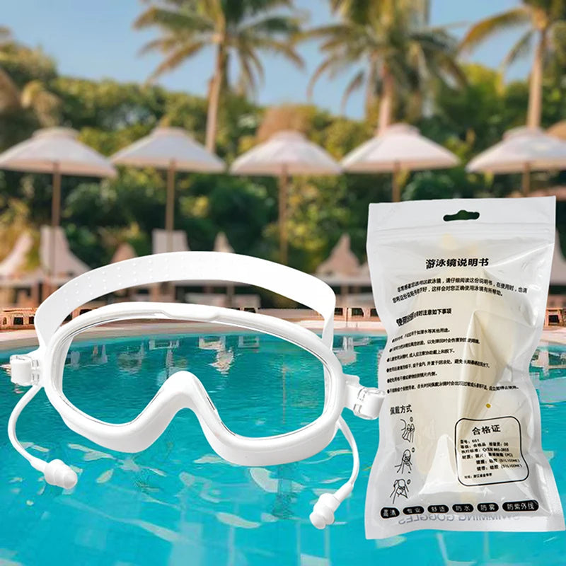 Anti-fog Waterproof Swimming Goggles Quality HD Swimming Equipment Large Frame Swimming Goggles Adult Children Swimming Goggles