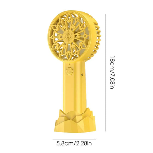 Handheld Mini Fan USB Rechargeable Small Pocket Fan USB Rechargeable Portable Hand Fan Personal Desk Fan Powerful Eyelash Fan