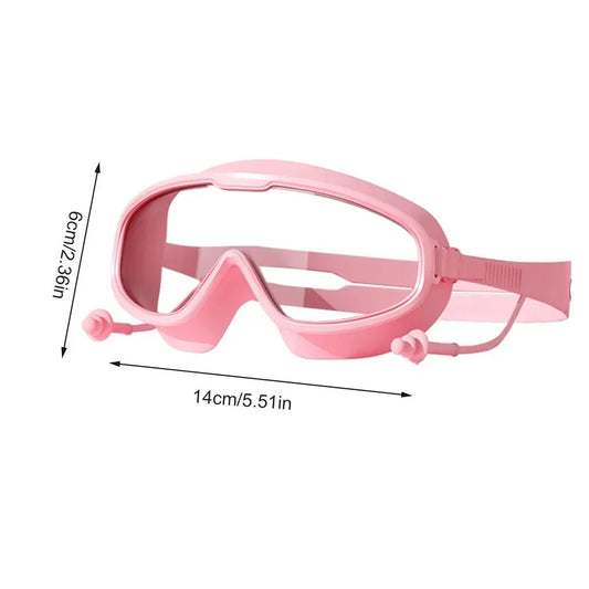 Kids Swim Goggles Continuous Swimming Glasses Anti-Fog Kids Goggles No Leakage Swim Glasses for More Than 3 Years Old Teens