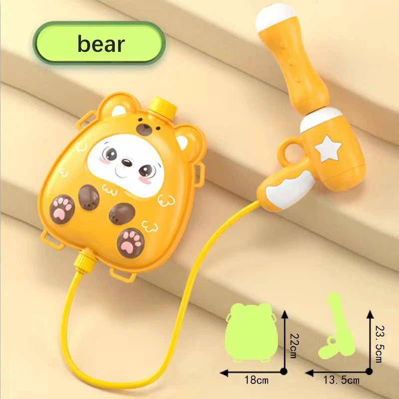 Children Backpack Water Gun Toys Summer Water Gun Outdoor Beach Water Gun Toys Parent-Child Interaction Fight Water Gun Toy Gift
