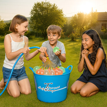 Tsarasi 500+ PCS Self-Sealing Water Balloons – Quick Fill, Eco-Friendly Latex, Vibrant Colors Summer Fun Toys for Kids & Adults – Perfect for Outdoor, Pool, Beach, and Summer Party Games