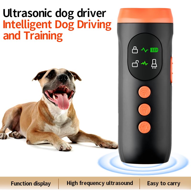 Tsarasi Stop Dog Barking with Ultrasonic Deterrent Safe, Humane, Rechargeable Bark Control Device for Indoor & Outdoor Behavior Correction, Compact & Easy to Use