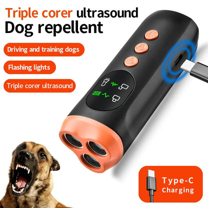 Tsarasi Stop Dog Barking with Ultrasonic Deterrent Safe, Humane, Rechargeable Bark Control Device for Indoor & Outdoor Behavior Correction, Compact & Easy to Use