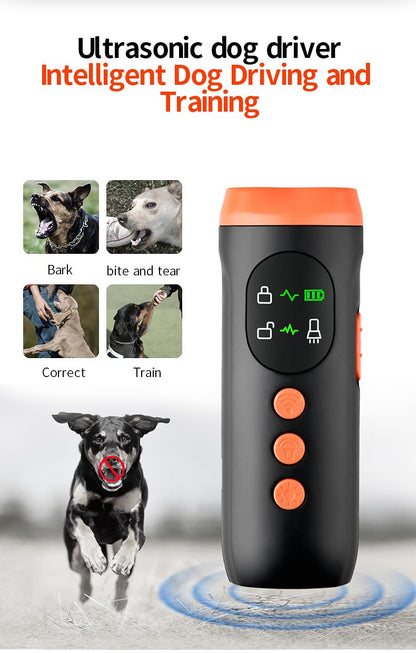 Tsarasi Stop Dog Barking with Ultrasonic Deterrent Safe, Humane, Rechargeable Bark Control Device for Indoor & Outdoor Behavior Correction, Compact & Easy to Use