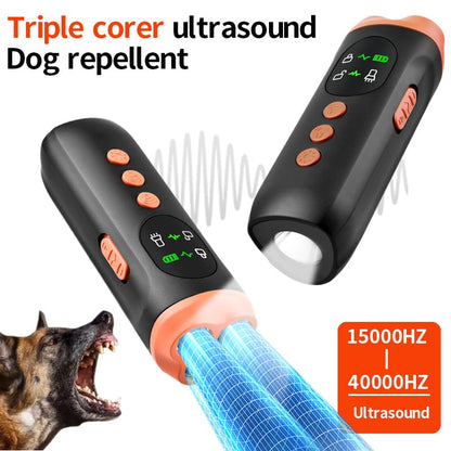 Tsarasi Stop Dog Barking with Ultrasonic Deterrent Safe, Humane, Rechargeable Bark Control Device for Indoor & Outdoor Behavior Correction, Compact & Easy to Use