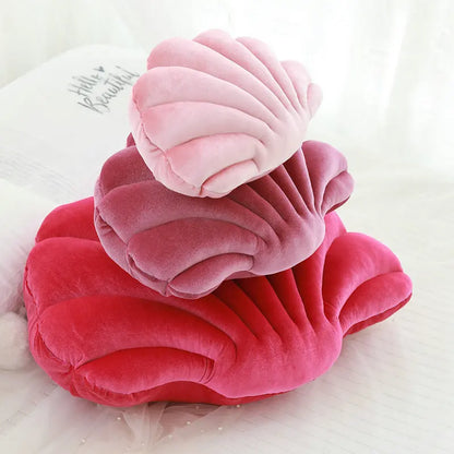 Fairy Home Luxury Decor Shell Pillow princess's Fantastic Velvet Pillow Sea Shell Home Decor Bed Sofa Cushion Decoration Gift