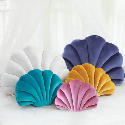 Fairy Home Luxury Decor Shell Pillow princess's Fantastic Velvet Pillow Sea Shell Home Decor Bed Sofa Cushion Decoration Gift