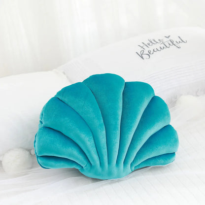 Fairy Home Luxury Decor Shell Pillow princess's Fantastic Velvet Pillow Sea Shell Home Decor Bed Sofa Cushion Decoration Gift