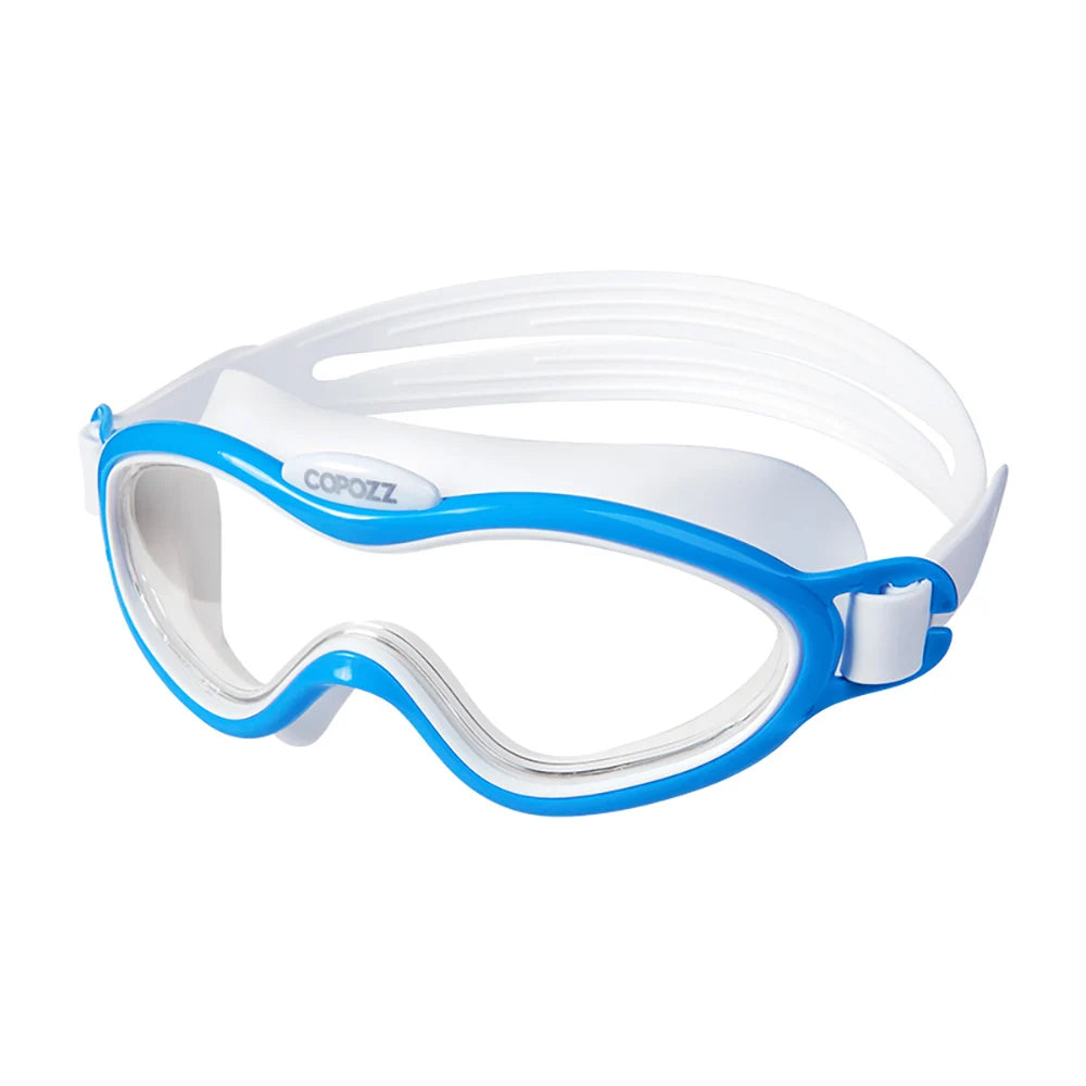 Kids Swim Goggles Anti Fog Waterproof Children Teenagers Big Frame Swimming Eyewear Boy Girl One-piece Swim Glasses