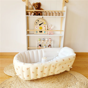 Comfortable Inflatable Baby Tub – Foldable, for Sitting and Lying