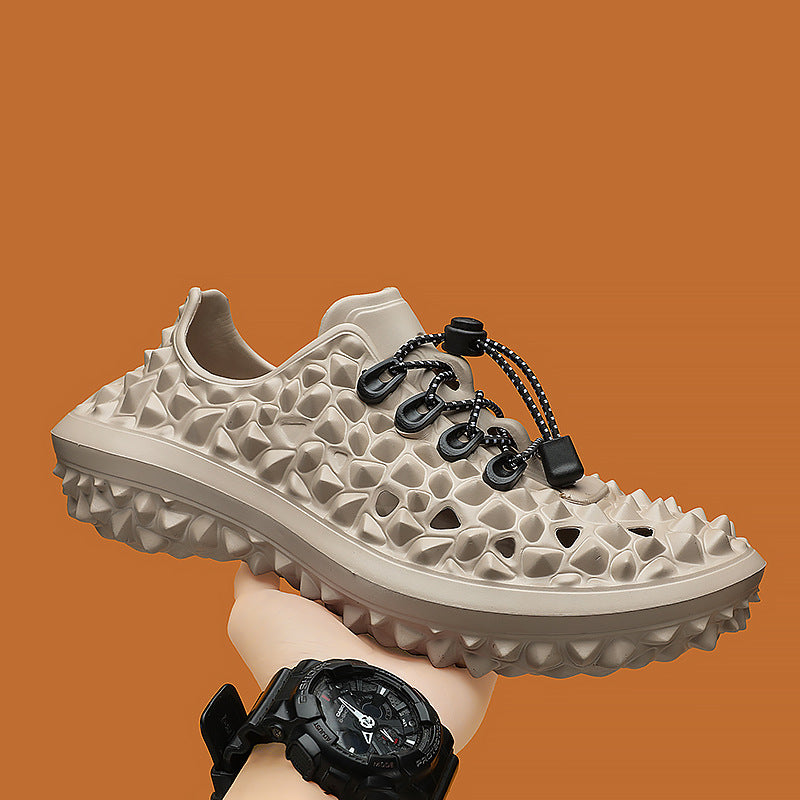 Fashionable Non-Slip Beach Sandals for Men – Summer-Ready with Distinctive Durian Hole