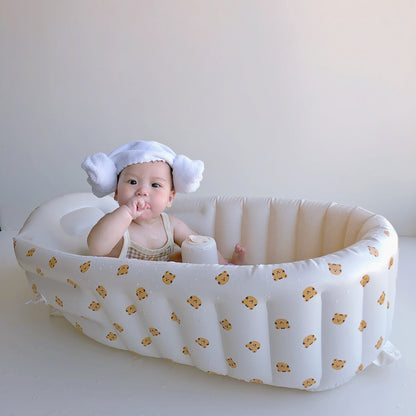 Comfortable Inflatable Baby Tub – Foldable, for Sitting and Lying