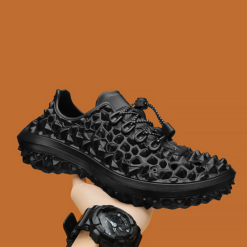 Fashionable Non-Slip Beach Sandals for Men – Summer-Ready with Distinctive Durian Hole
