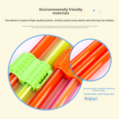 Toy Water Gun Children's Pull-out Drifting Water Gun Toy Stainless Steel Water Gun Wholesale Stall Water Pumping Toy