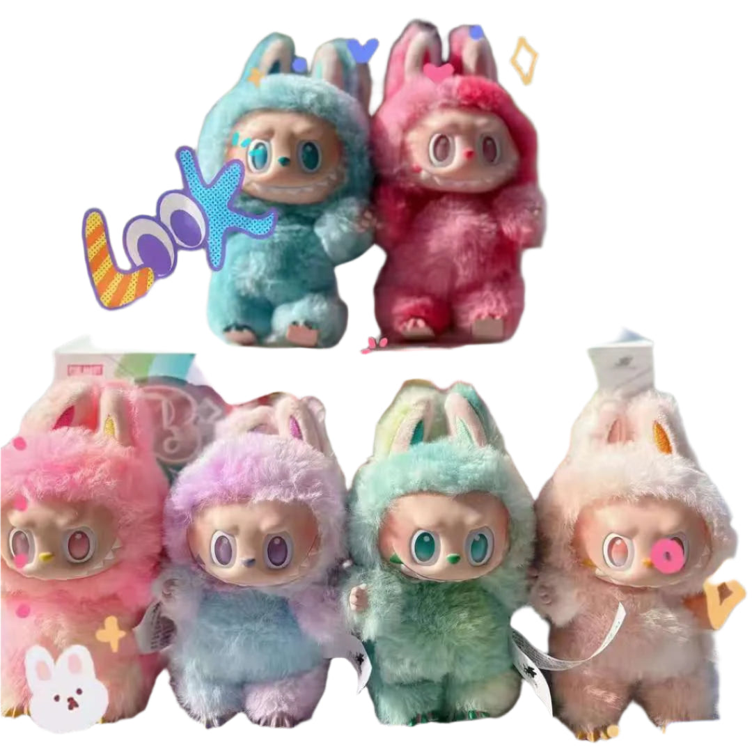 LABUBU Bubble Special Three-generation Vinyl Plush Doll Pendant Cute Doll Pull Cloth Blind Box Women