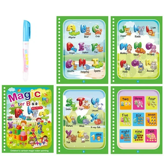 Drawing Coloring Books for Kids Magic Water Book with Pen 2 To 4 Years Old Children Learning  Education Toy Baby Montessori Toys