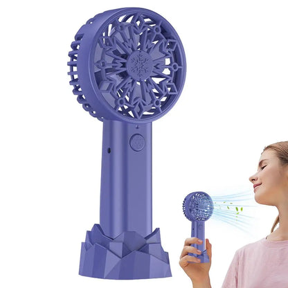 Handheld Mini Fan USB Rechargeable Small Pocket Fan USB Rechargeable Portable Hand Fan Personal Desk Fan Powerful Eyelash Fan