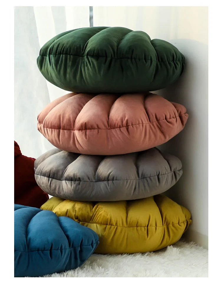 Dutch Velvet Shell Cushion Light Luxury INS Solid Color Pillow for Home Sofa with Skin-friendly and Waist-supporting Design