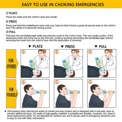 Choking Rescue Device Outdoor Home CPR Choking Emergency Equipment Adult Children Breath Rescue Anti Asphyxia