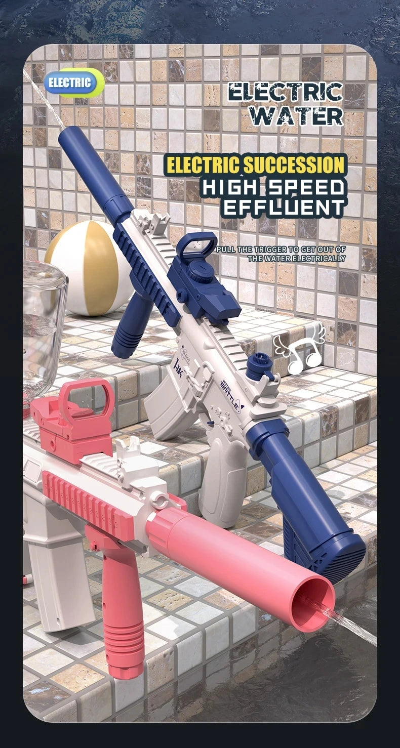 M416 Water Gun Fully Automatic Shooting Toy Summer M416 Water Gun Battle Beach Outdoor Entertainment Children's and Adult Toys