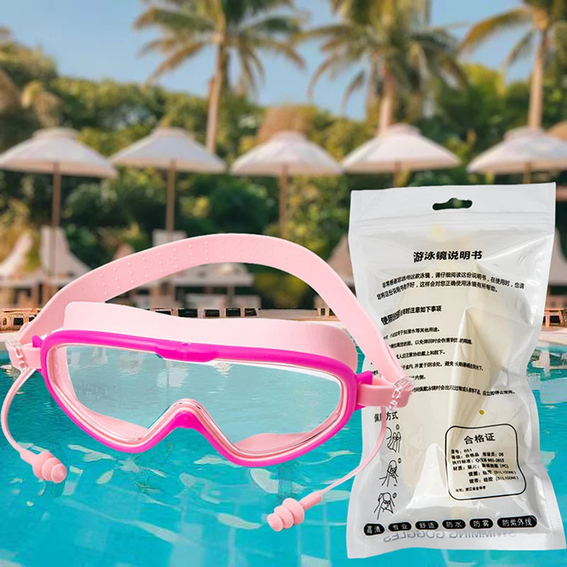 Anti-fog Waterproof Swimming Goggles Quality HD Swimming Equipment Large Frame Swimming Goggles Adult Children Swimming Goggles