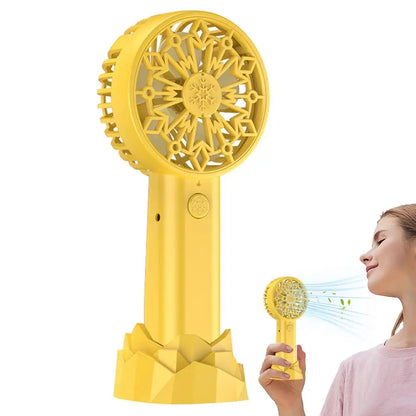 Handheld Mini Fan USB Rechargeable Small Pocket Fan USB Rechargeable Portable Hand Fan Personal Desk Fan Powerful Eyelash Fan