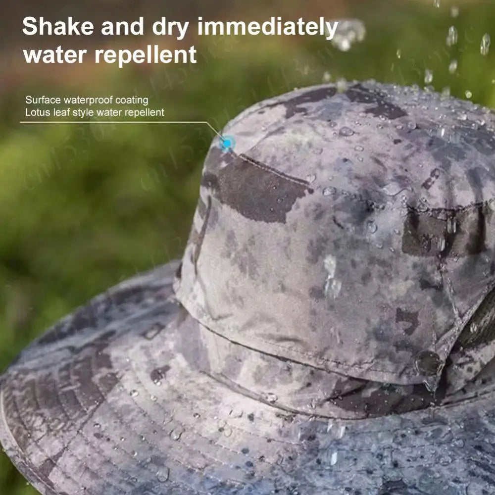Anti-UV 2 Fans Hat Solar Charging &Air Cooling Fan Sun Hat Wide Brim Bucket Hat For Fisherman 2025 Men Hat Summer Cooler Sun Cap