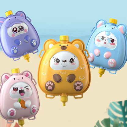 Children Backpack Water Gun Toys Summer Water Gun Outdoor Beach Water Gun Toys Parent-Child Interaction Fight Water Gun Toy Gift