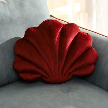 Dutch Velvet Shell Cushion Light Luxury INS Solid Color Pillow for Home Sofa with Skin-friendly and Waist-supporting Design