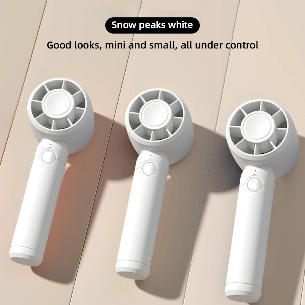 2025 USB Mini Fan Rechargeable Mini Fan Portable Handheld Cooling Fan for Office Travel outdoor camping