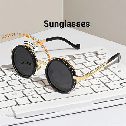 New Summer Manual ND9 Gear Rotating Adjustable Brightness Sunglasses Polarized Sun Protection and UV400 Protection Sunglasses