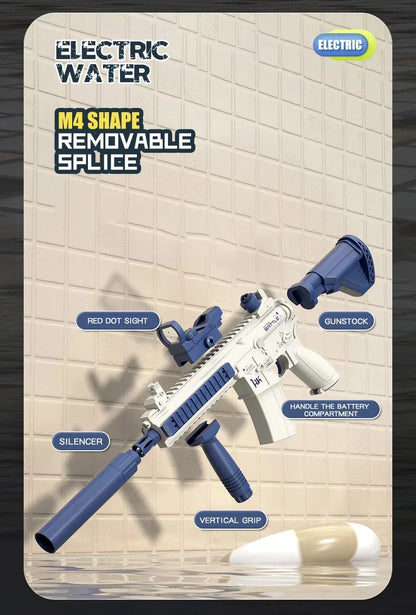 M416 Water Gun Fully Automatic Shooting Toy Summer M416 Water Gun Battle Beach Outdoor Entertainment Children's and Adult Toys