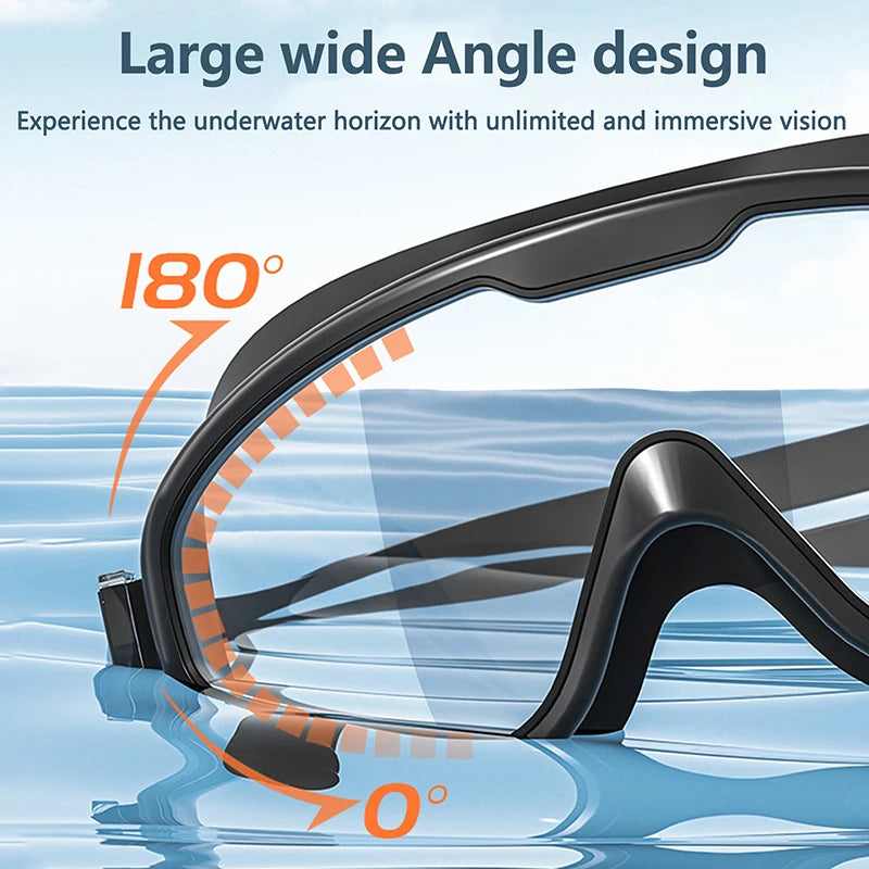 Anti-fog Waterproof Swimming Goggles Quality HD Swimming Equipment Large Frame Swimming Goggles Adult Children Swimming Goggles