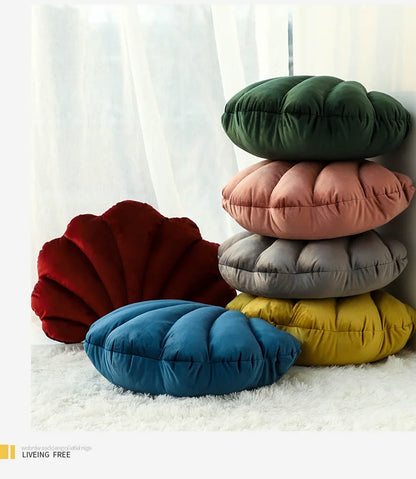Dutch Velvet Shell Cushion Light Luxury INS Solid Color Pillow for Home Sofa with Skin-friendly and Waist-supporting Design