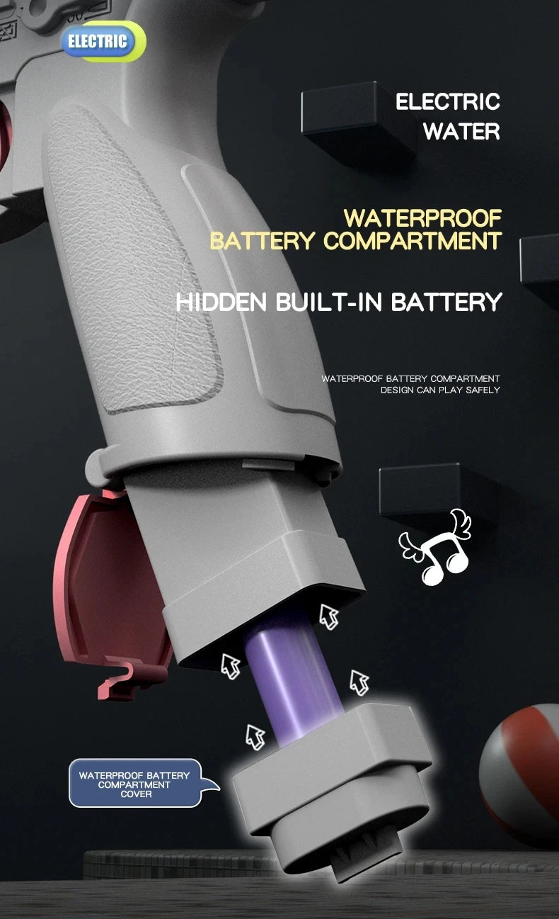 M416 Water Gun Fully Automatic Shooting Toy Summer M416 Water Gun Battle Beach Outdoor Entertainment Children's and Adult Toys