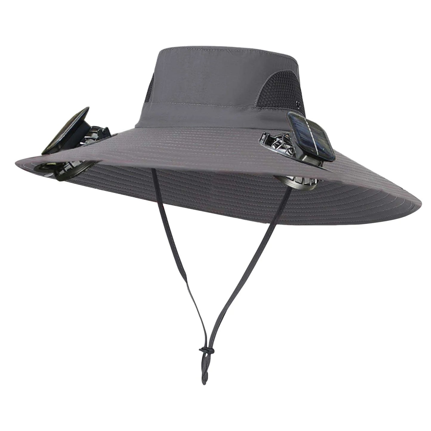 Solar Fan Hat For Men Summer Outdoor Working Fishing Sunshade Fisherman Hat Mens Solar Usb Charging Powered Visors Wide Brim Hat