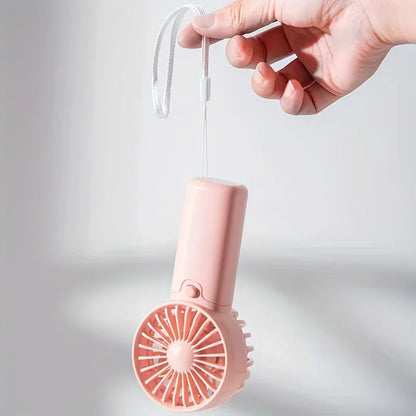 Protable Mini Fan Convenient Creative Small Fan Handheld Pocket Hand-held Fan Lightweight Adjustable Cute Small Fa