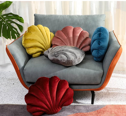 Dutch Velvet Shell Cushion Light Luxury INS Solid Color Pillow for Home Sofa with Skin-friendly and Waist-supporting Design