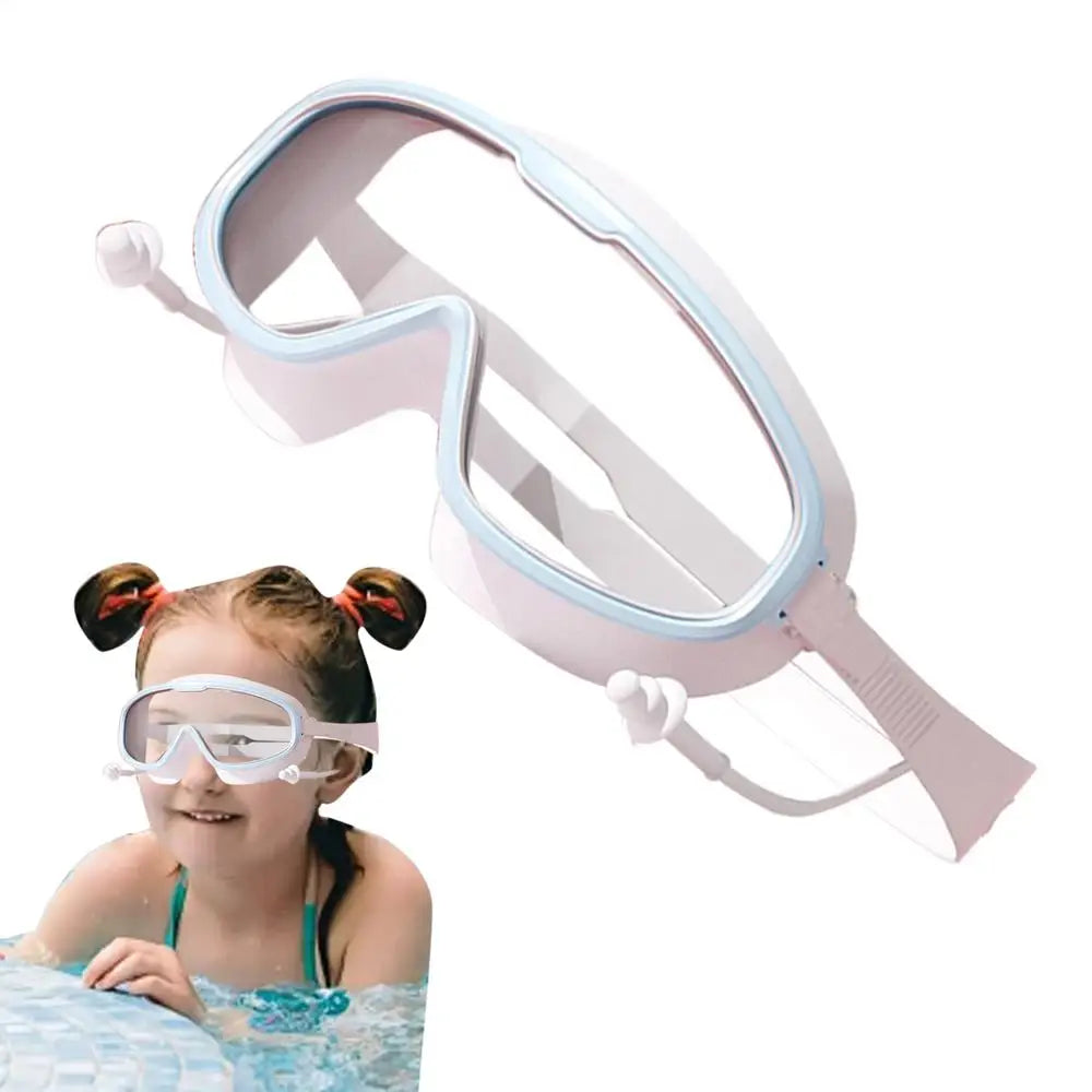 Kids Swim Goggles Continuous Swimming Glasses Anti-Fog Kids Goggles No Leakage Swim Glasses for More Than 3 Years Old Teens