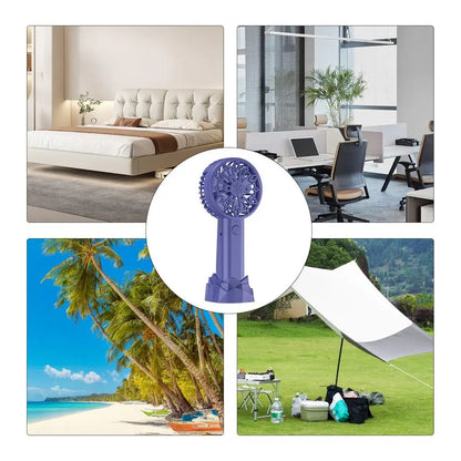 Handheld Mini Fan USB Rechargeable Small Pocket Fan USB Rechargeable Portable Hand Fan Personal Desk Fan Powerful Eyelash Fan