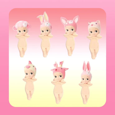 S Angel Cherry Blossom Blind Box standting Sakura Rabbit Surprise Tideplay Toy Doll Handmade Lucky Mascot Gift Mystery Boxes