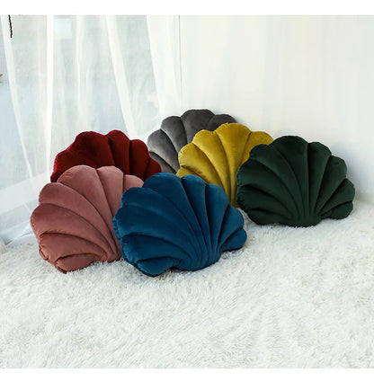 Dutch Velvet Shell Cushion Light Luxury INS Solid Color Pillow for Home Sofa with Skin-friendly and Waist-supporting Design