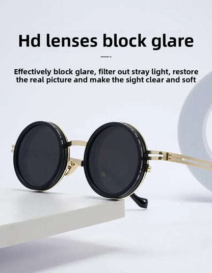 New Summer Manual ND9 Gear Rotating Adjustable Brightness Sunglasses Polarized Sun Protection and UV400 Protection Sunglasses